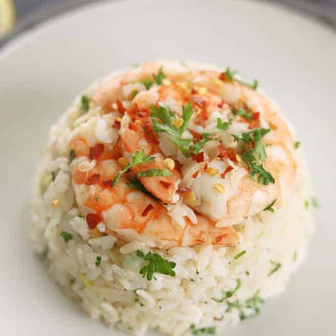 Lemon Garlic Shrimp and Rice