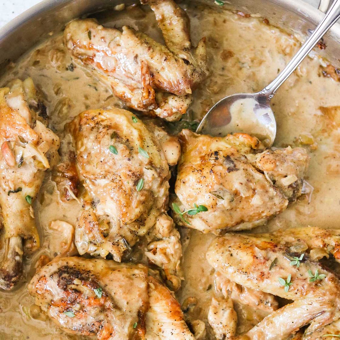 Easy One Pan Creamy Dijon Mustard Chicken