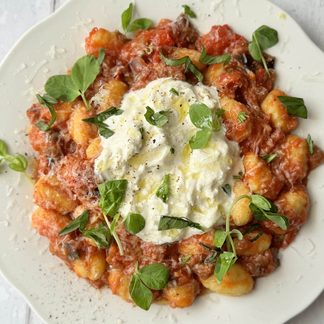 Gnocchi Alla Norma (Tomato Aubergine Gnocchi)