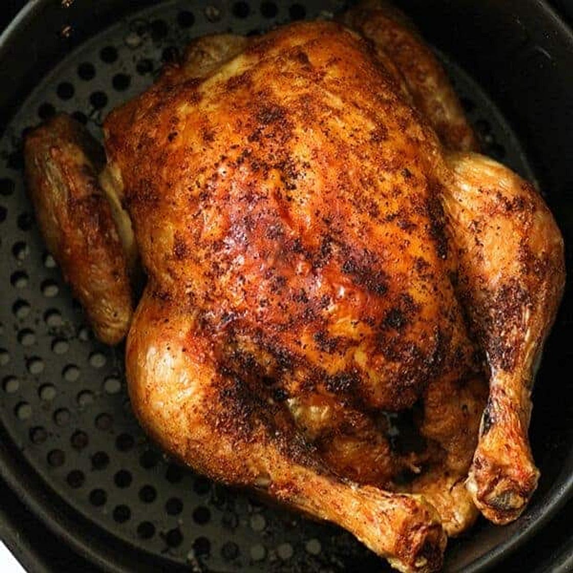 Air Fryer Whole Chicken {Whole30, Paleo}