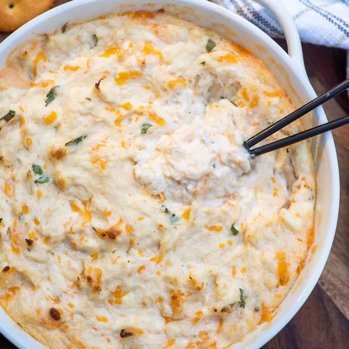 Cheesy Hot Crab Dip