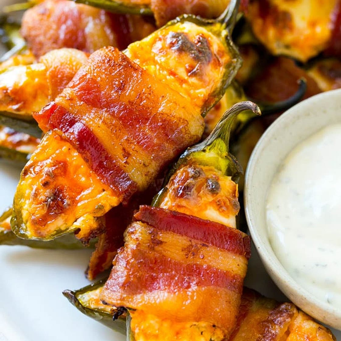 Bacon Wrapped Jalapeno Poppers