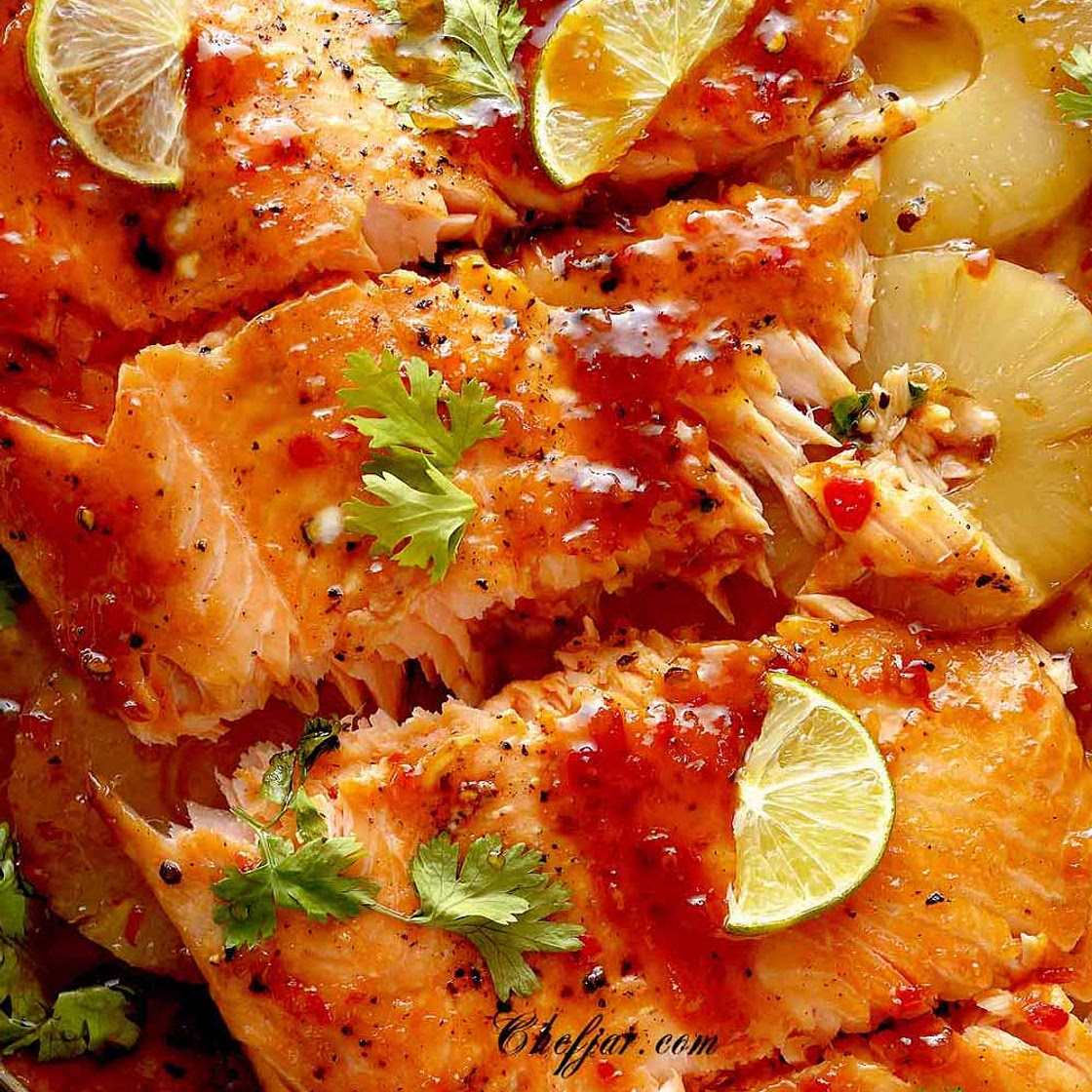 Baked Pineapple Salmon