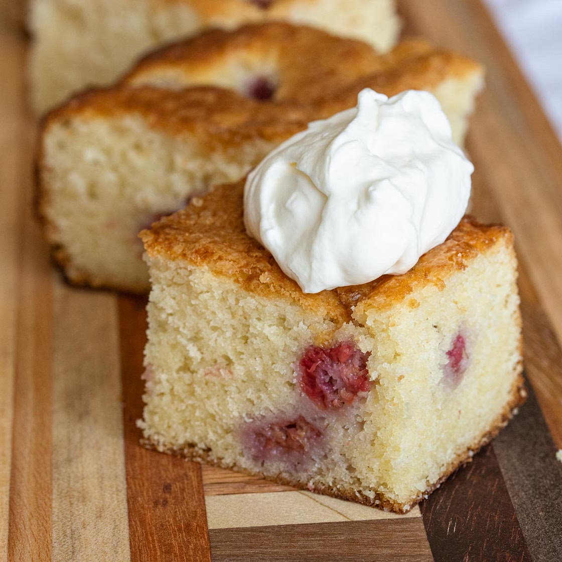 Raspberry Buttermilk Cake