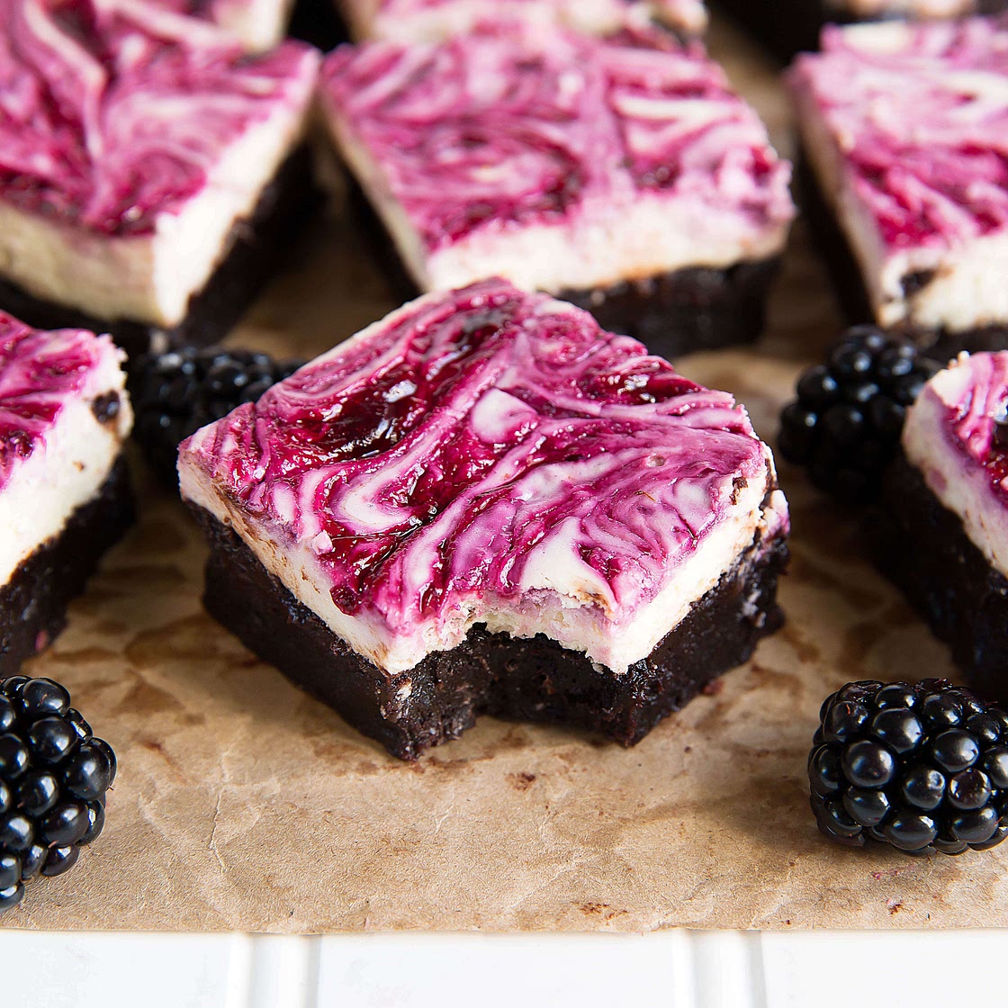 Blackberry Cheesecake Brownies