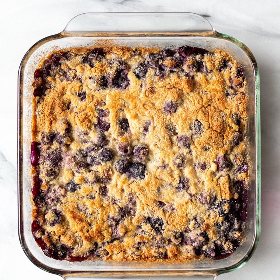Low Carb Blueberry Dump Cake