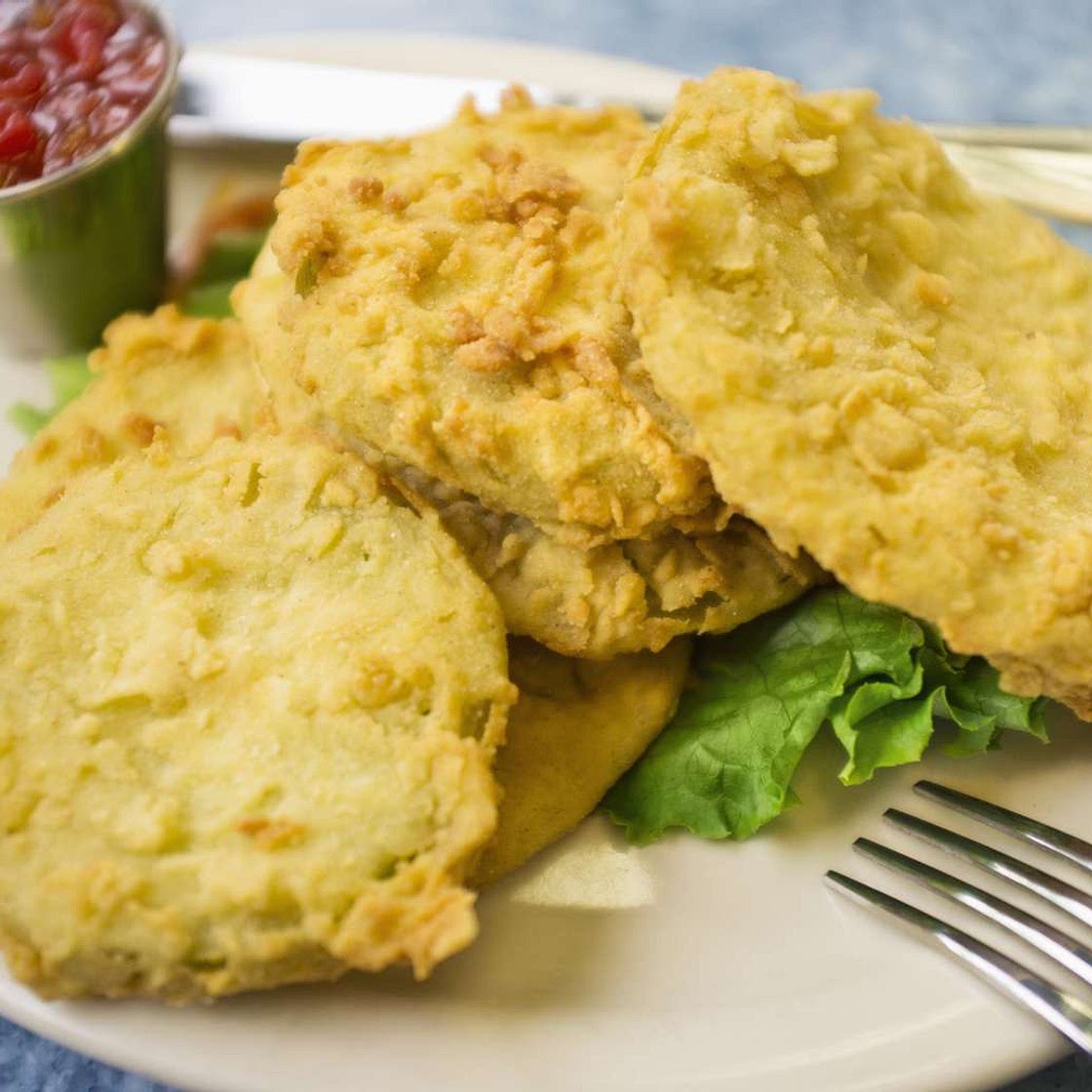 Quick and Easy Fried Tomatillos