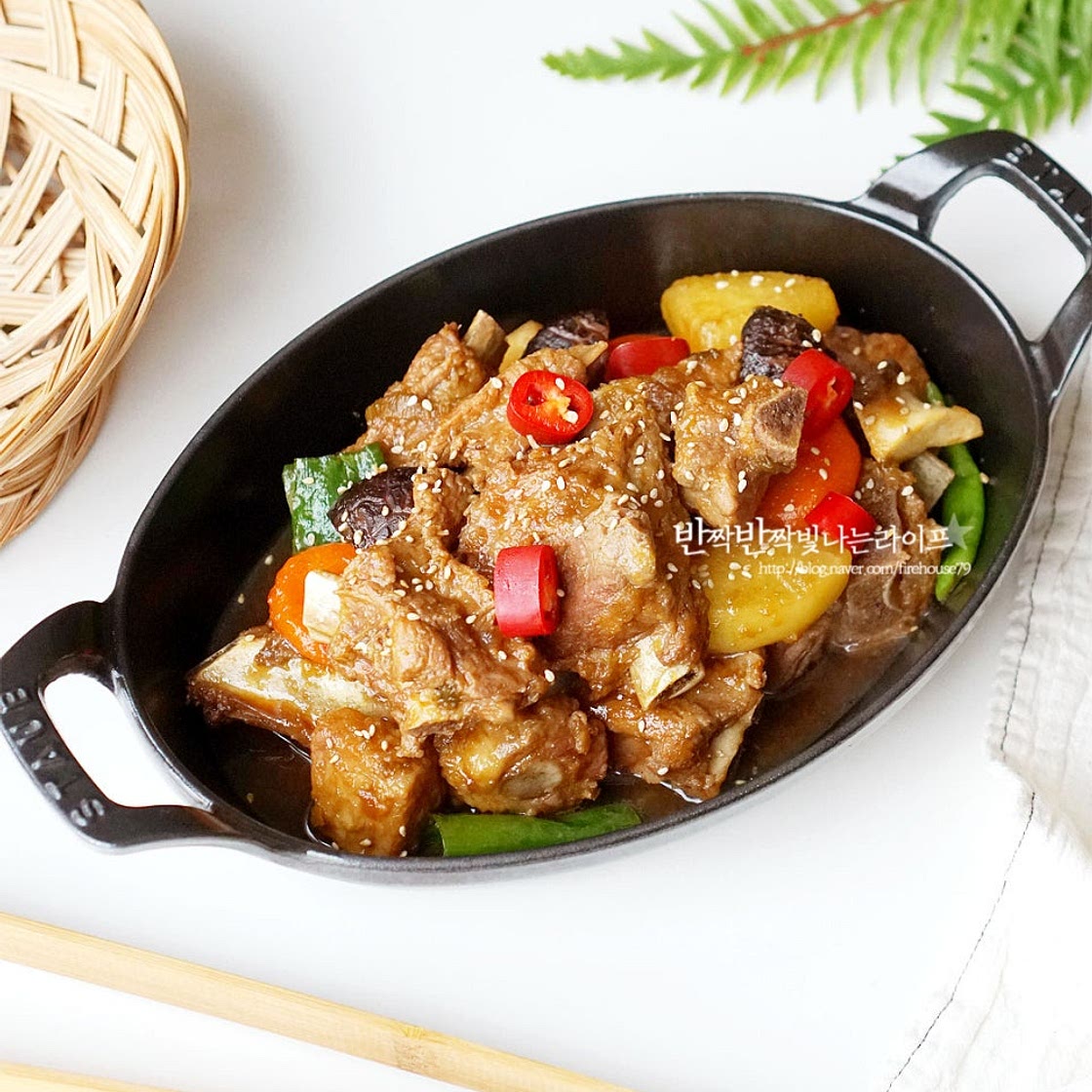 간장 돼지갈비찜 레시피 백종원 돼지갈비찜 만들기