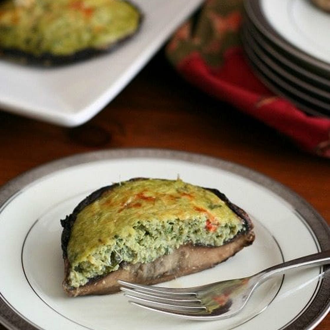 Spinach Artichoke Portabella Quiches – Low Carb and Gluten-Free