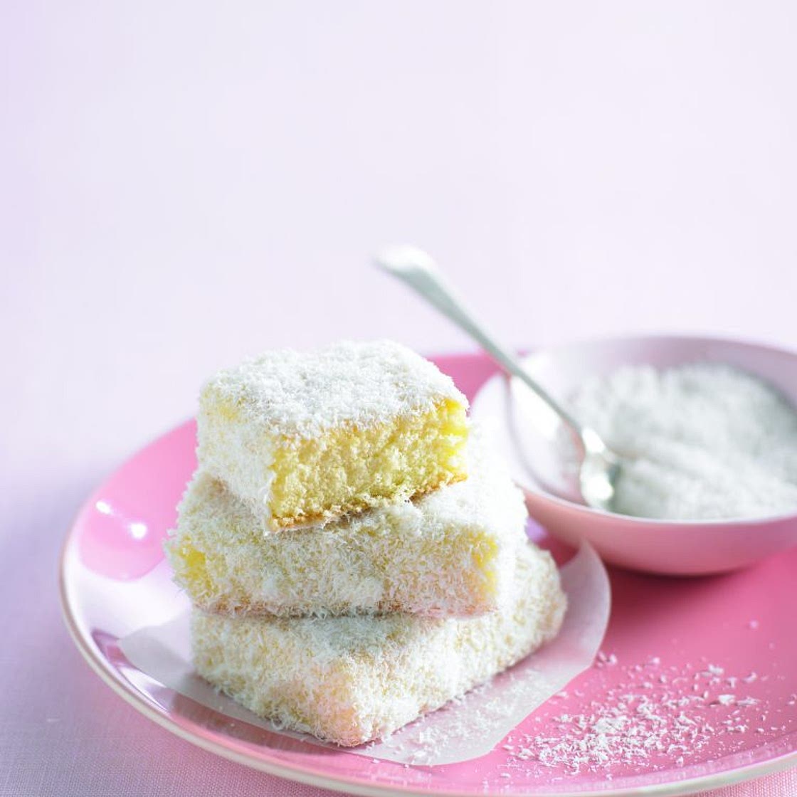 Lemon-lime lamington squares