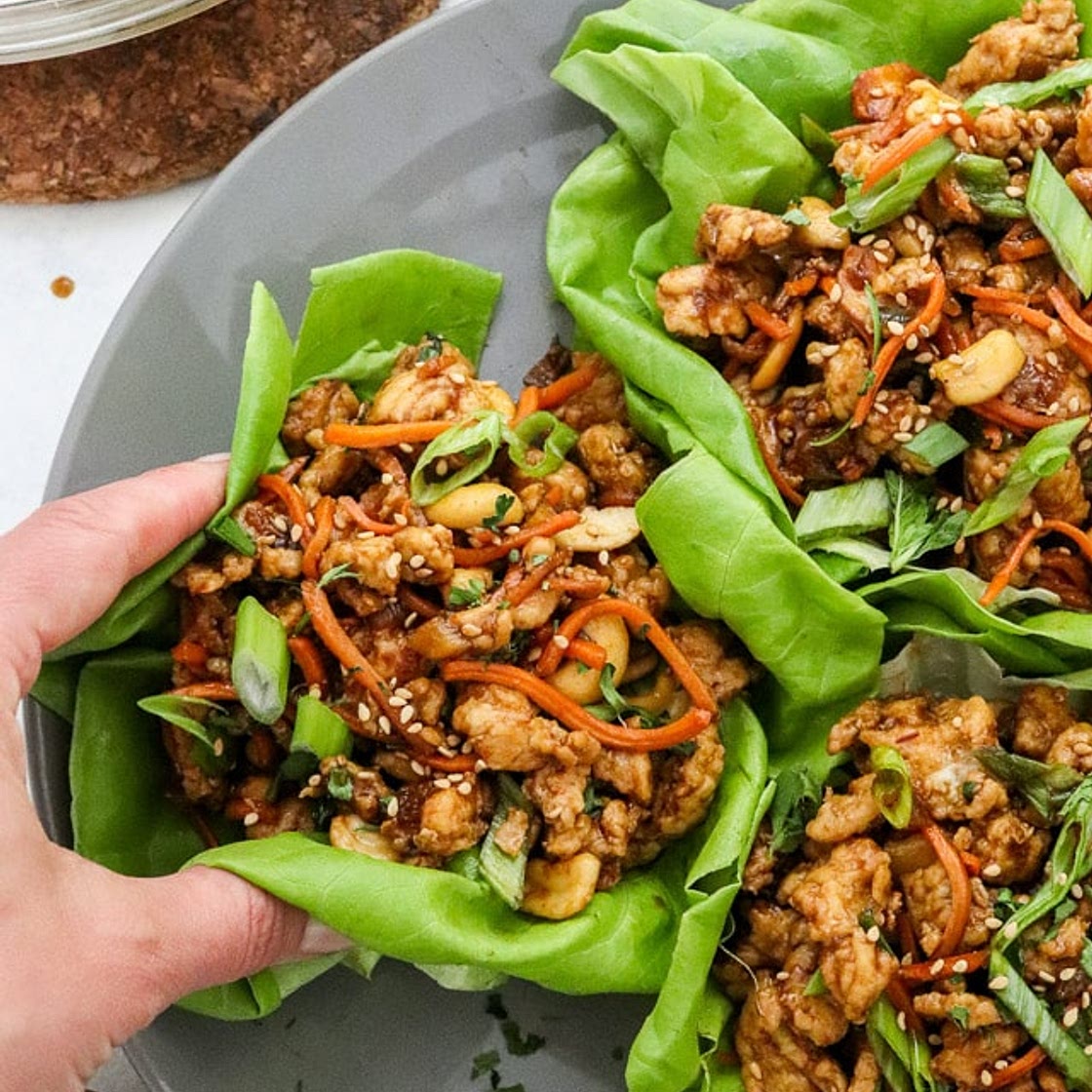 Thai Chicken Lettuce Wraps