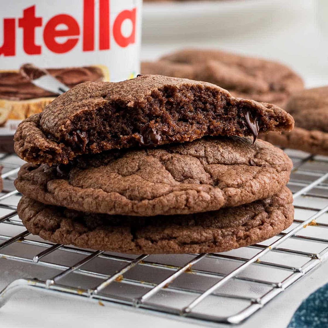Nutella Brownie Cookies