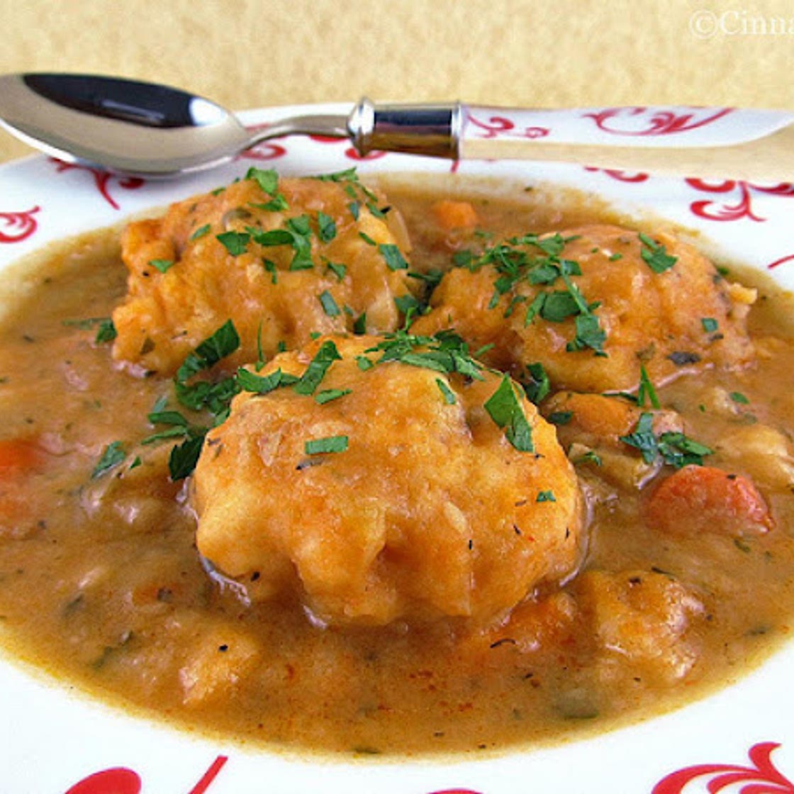 Vegetable Stew with Herb Dumplings