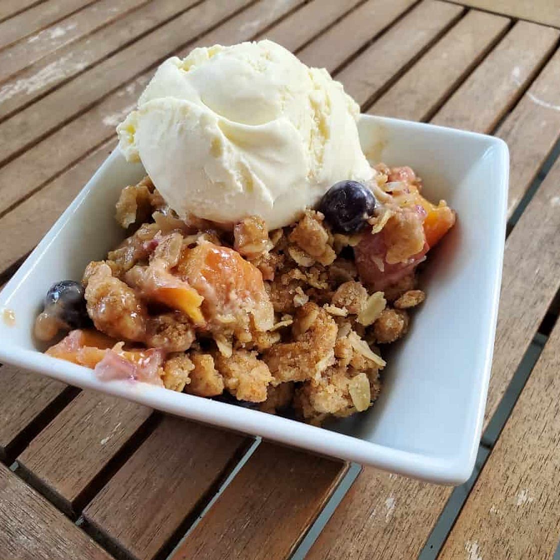 Blueberry Peach Crisp