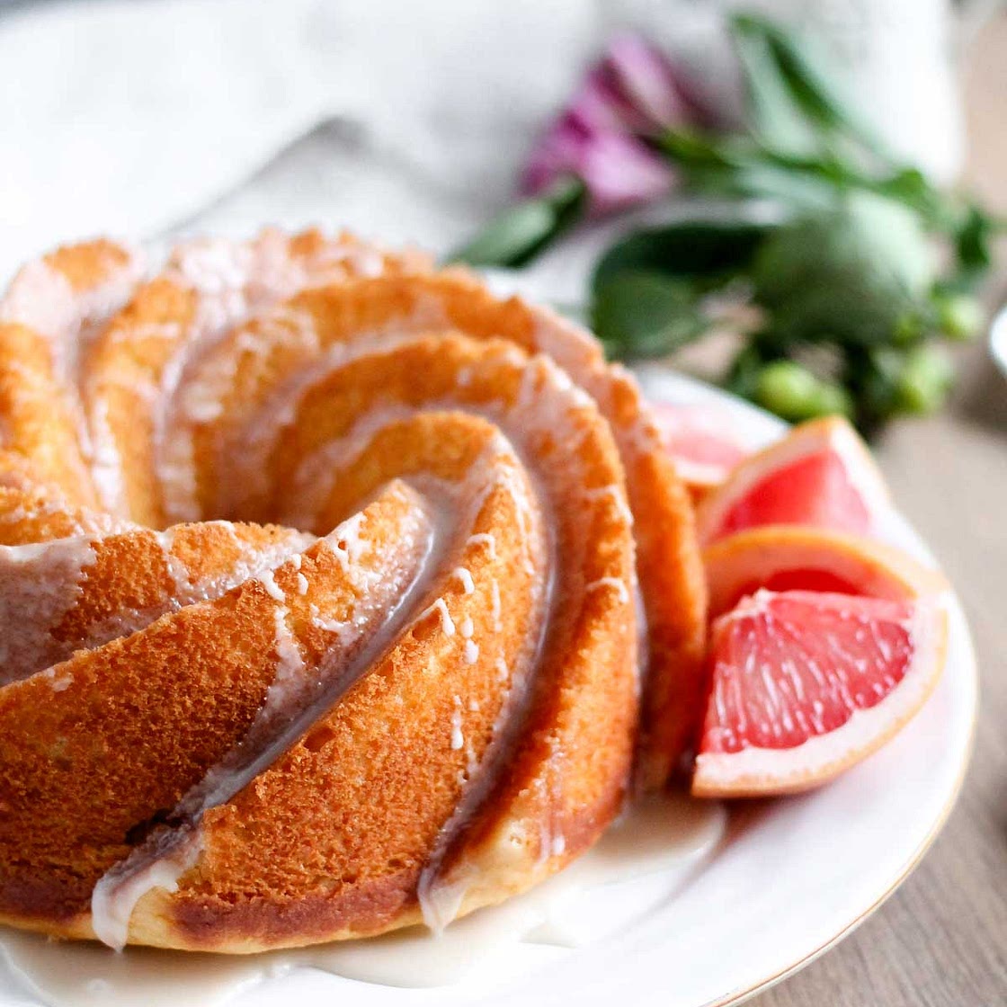 Grapefruit Yogurt Cake