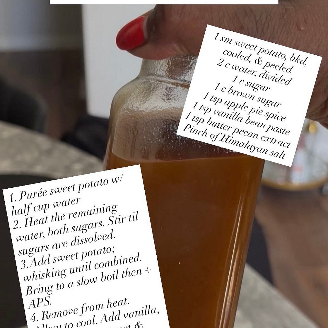 Sweet Potato Coffee Syrup