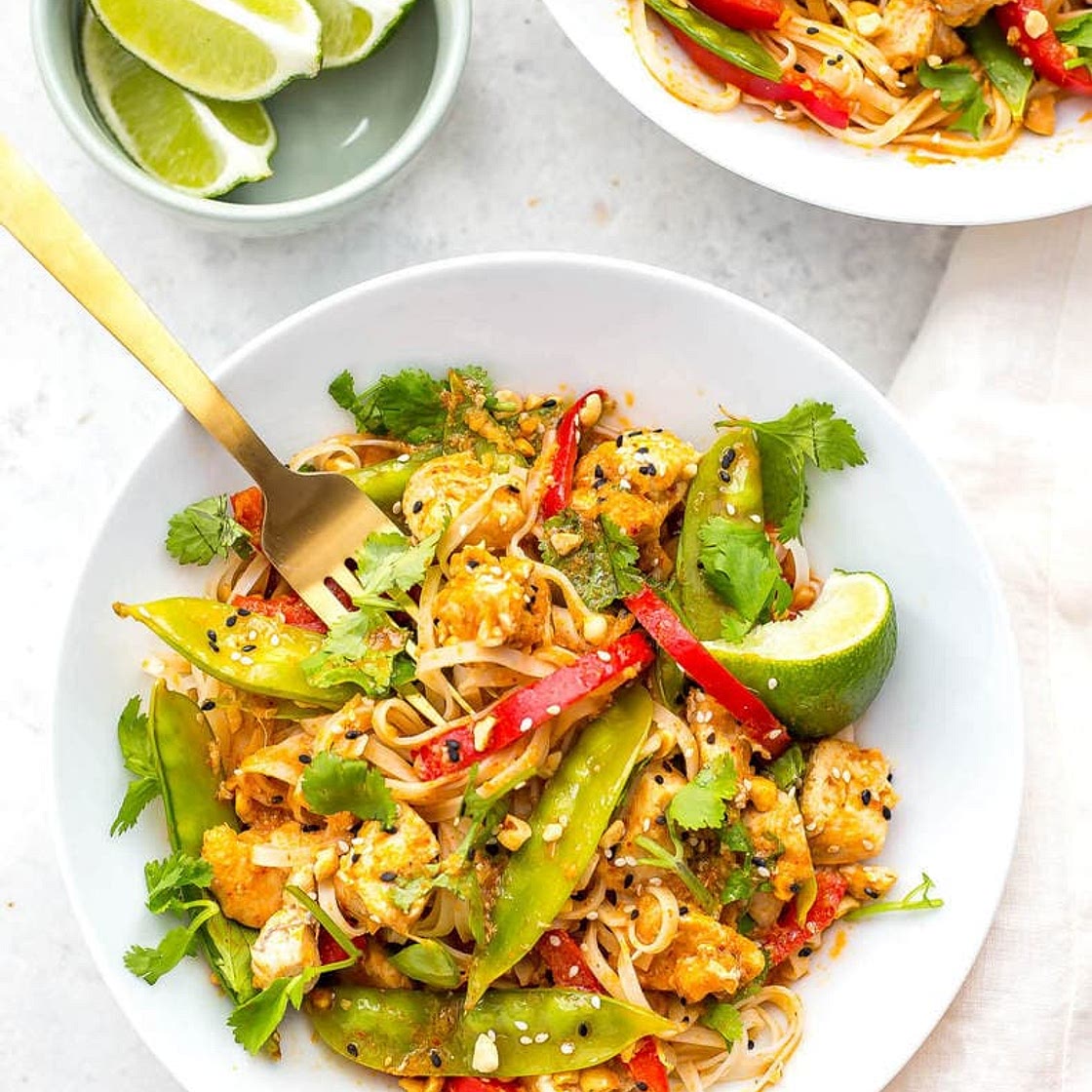 Instant Pot Red Curry Chicken Noodles