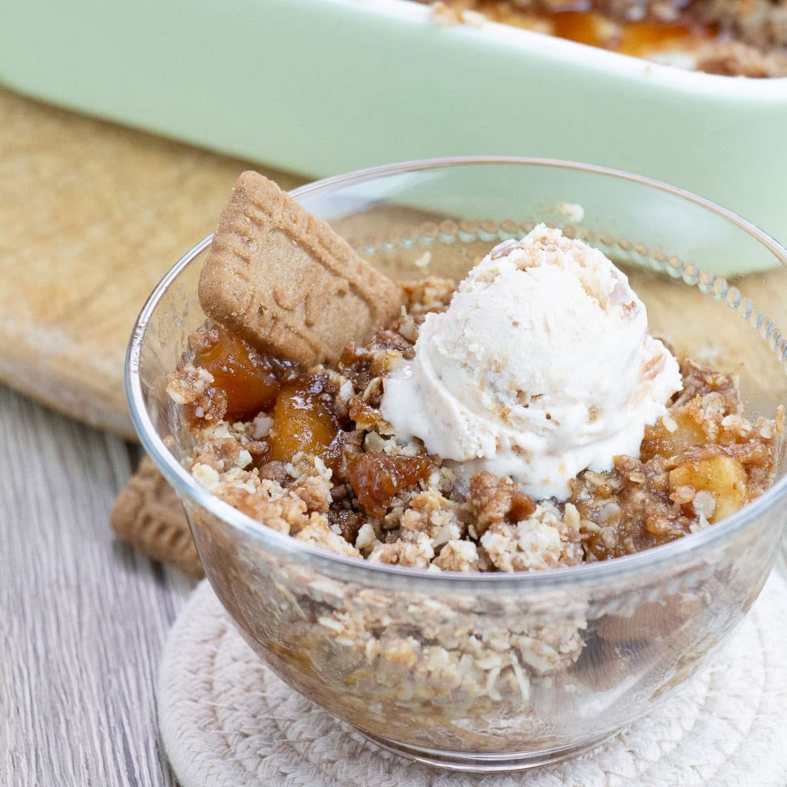 Speculoos/Biscoff Apple Crumble