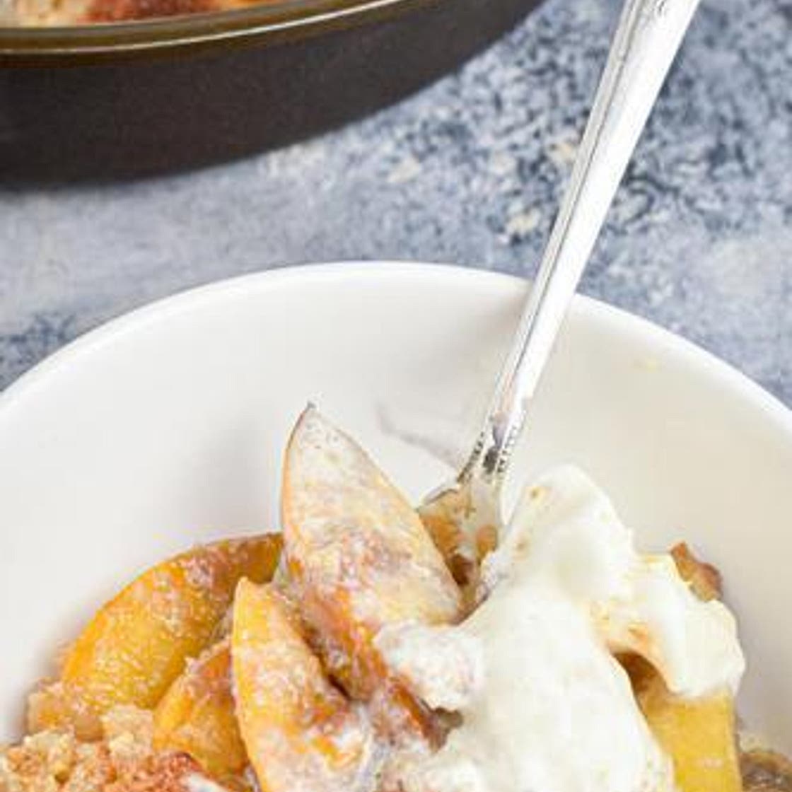 Keto Peach Cobbler