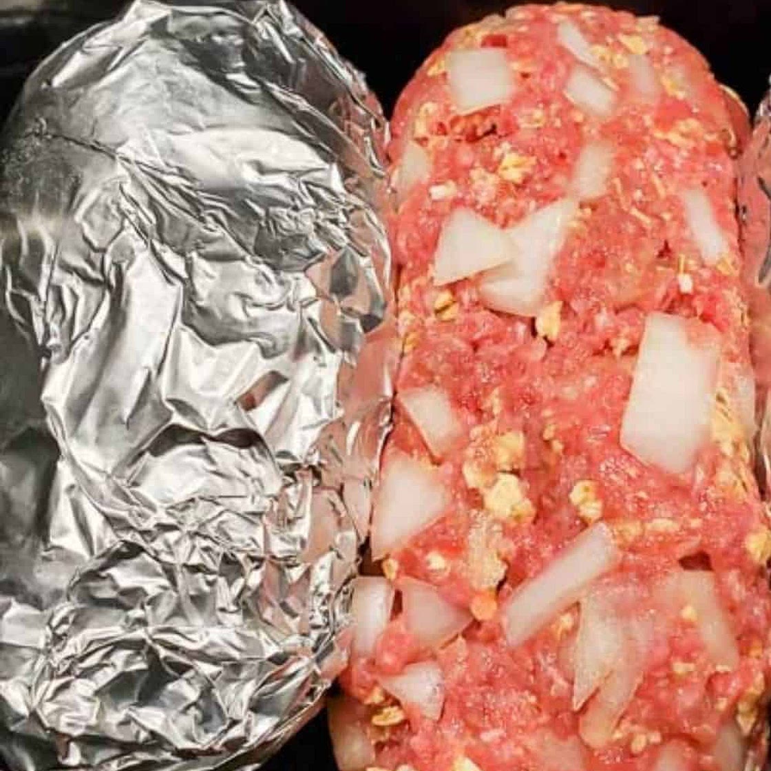 Slow Cooker Meatloaf and Baked Potatoes Recipe