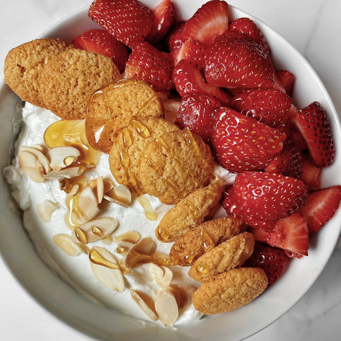 Healthy Strawberry Shortcake Bowl