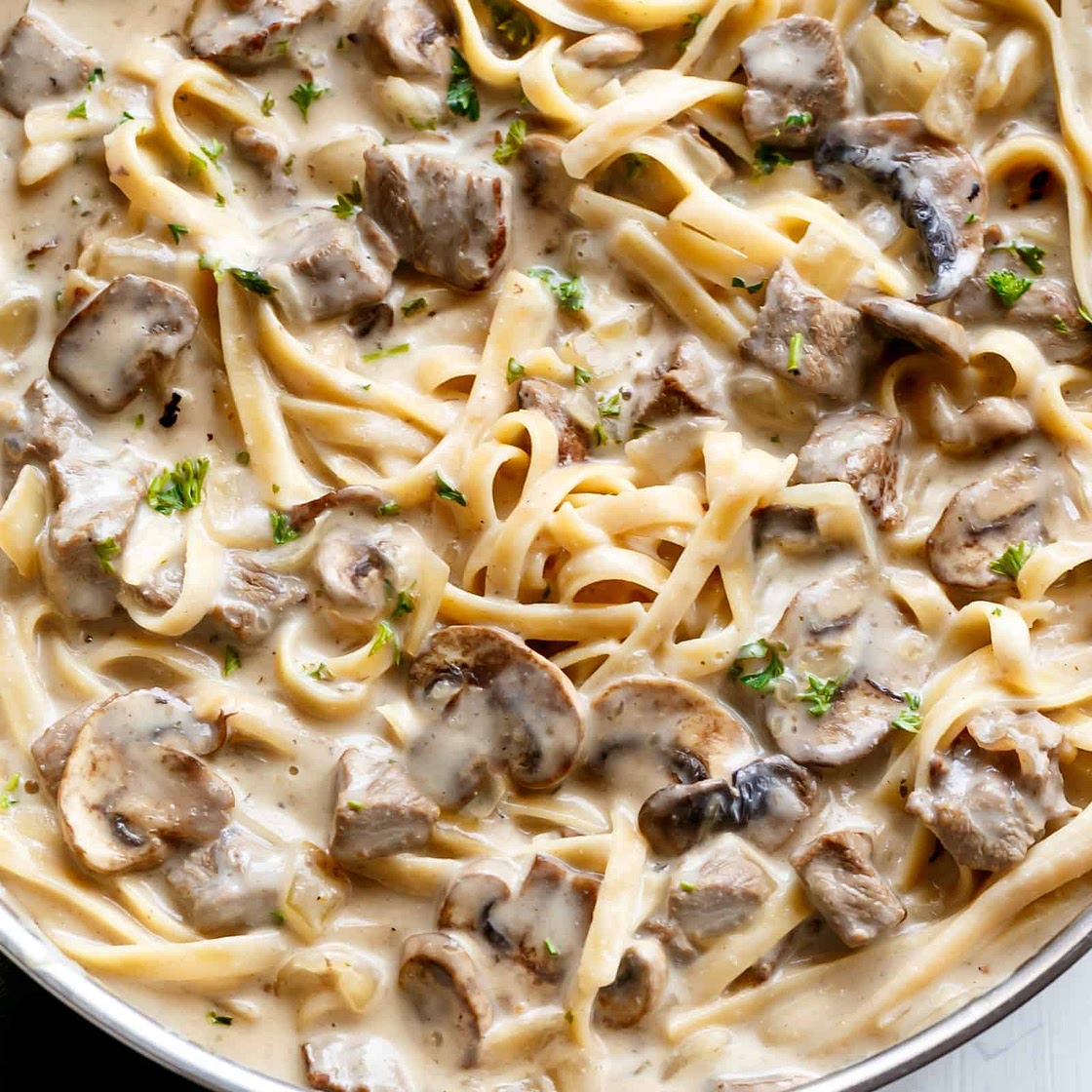 Creamy Beef and Mushroom Stroganoff