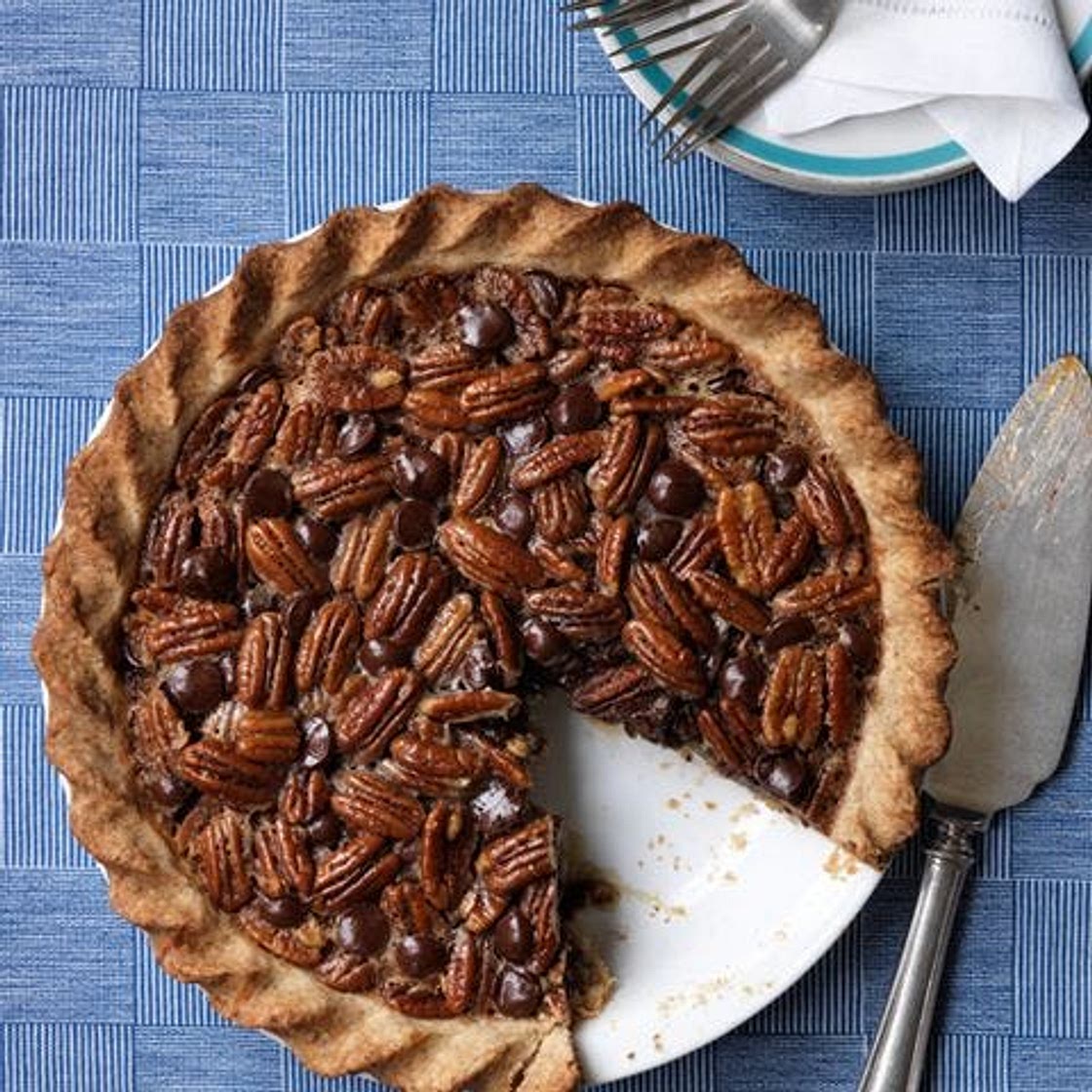 Double Pecan Chocolate Pie