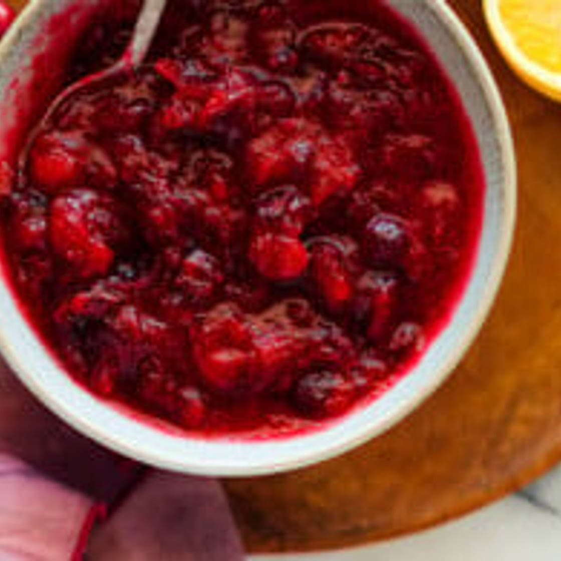 Naturally Sweetened Cranberry Sauce