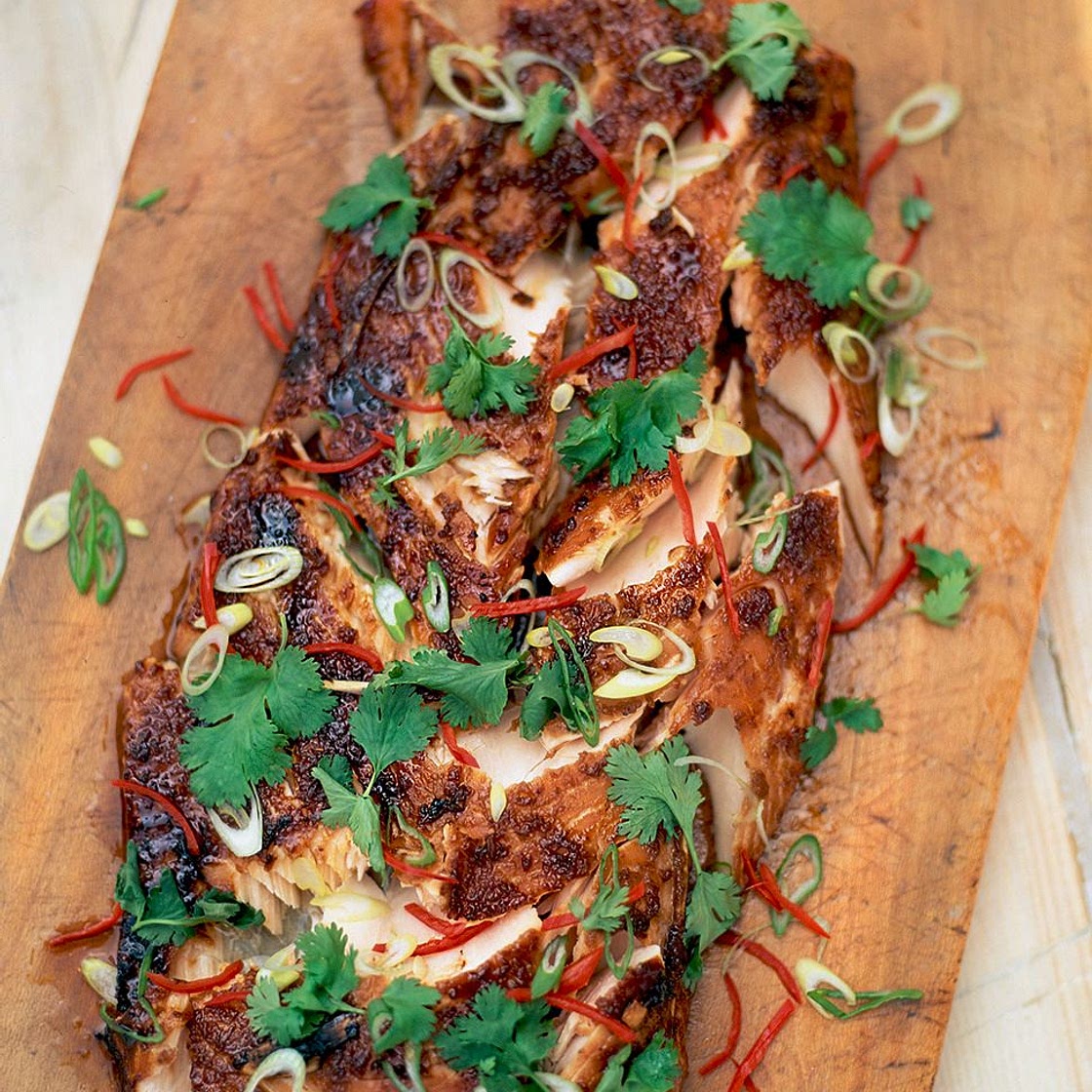 Marinated & grilled salmon