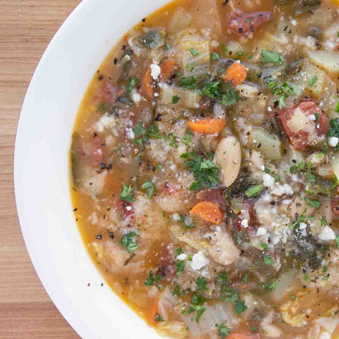 Tuscan Bread Soup {Ribollita}