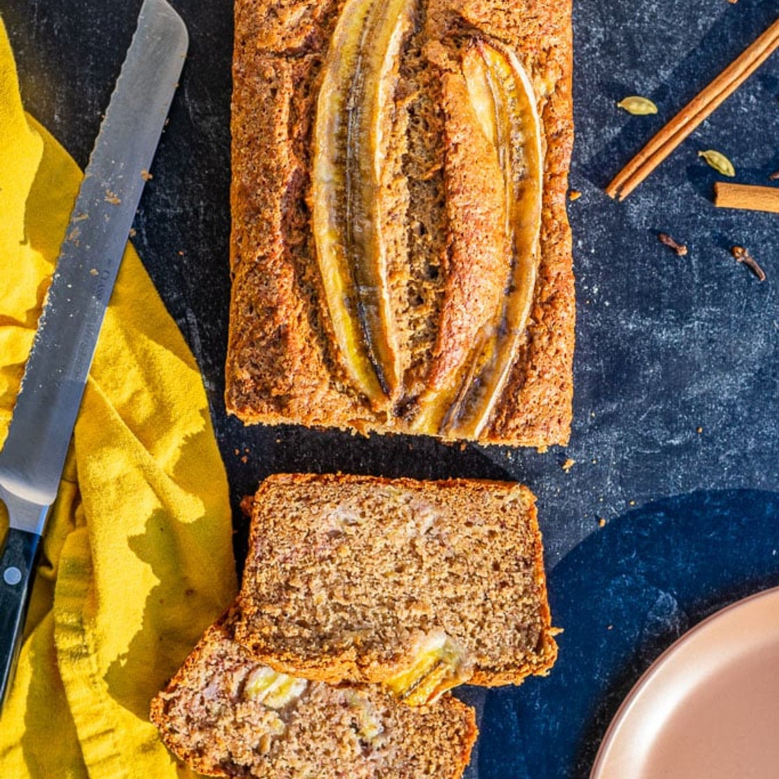 Spiced Sourdough Banana Bread