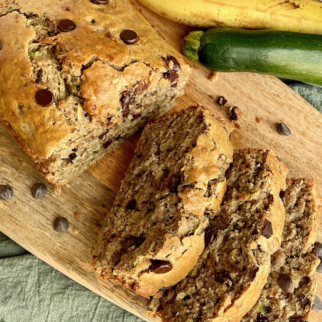Vegan Zucchini Banana Bread