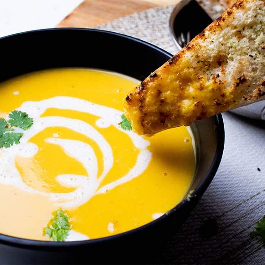 Vegan Lemongrass Coconut Pumpkin Soup