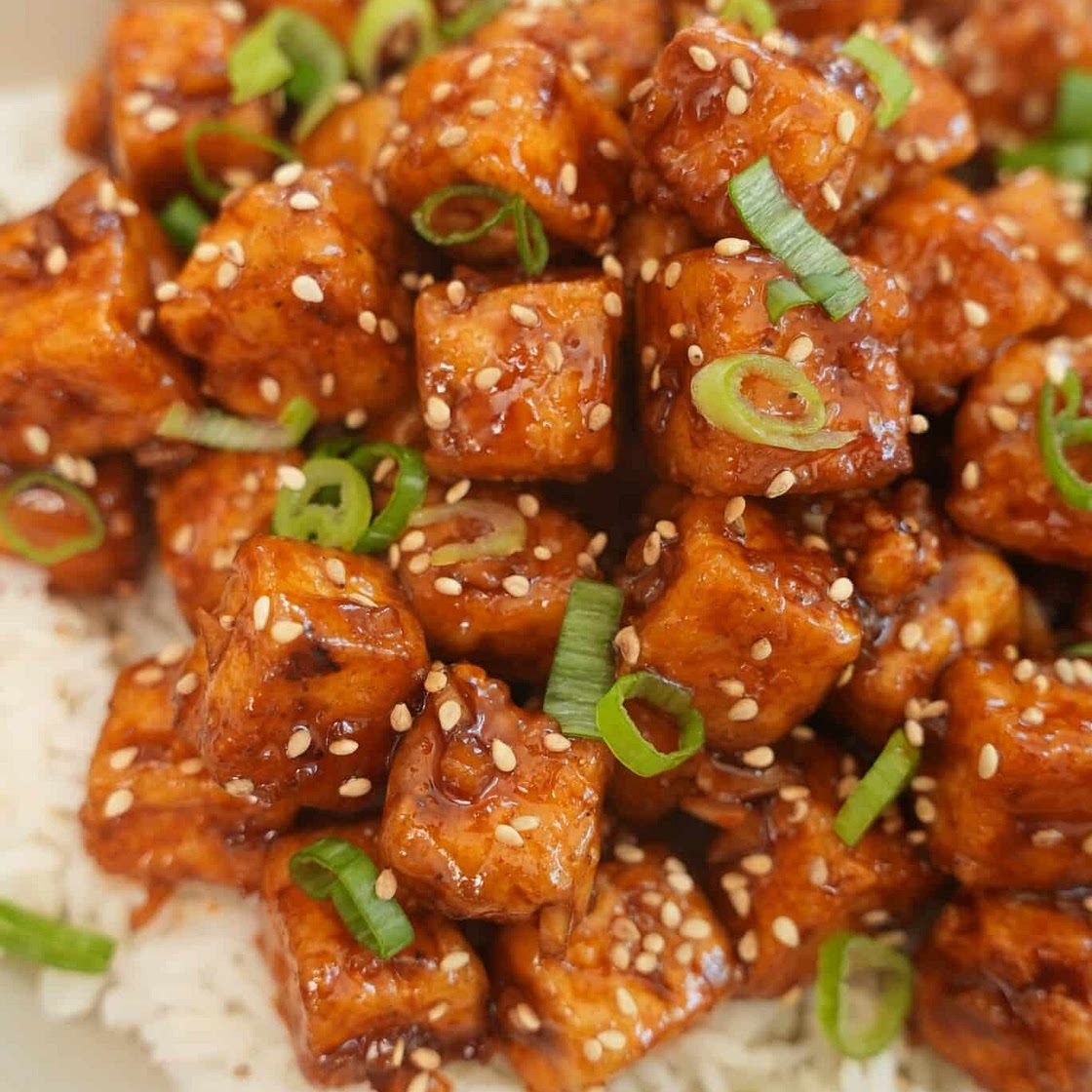 Spicy Honey Garlic Tofu