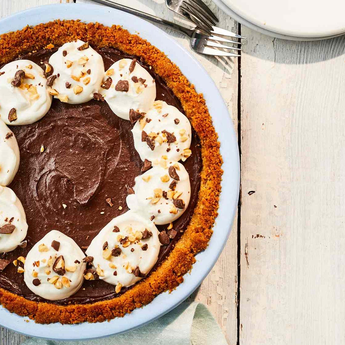 Chocolate-Peanut Butter Icebox Pie