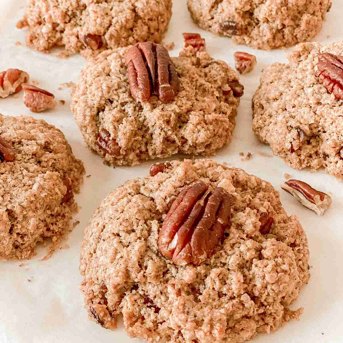 Easy Vegan Cinnamon Pecan Cookies