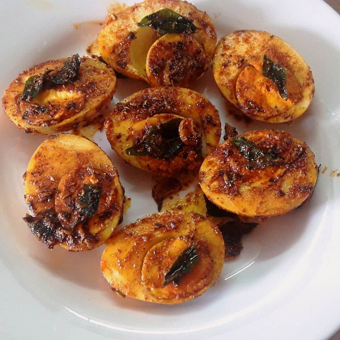 Egg masala fry | Egg pepper fry recipe | Kerala style egg fry