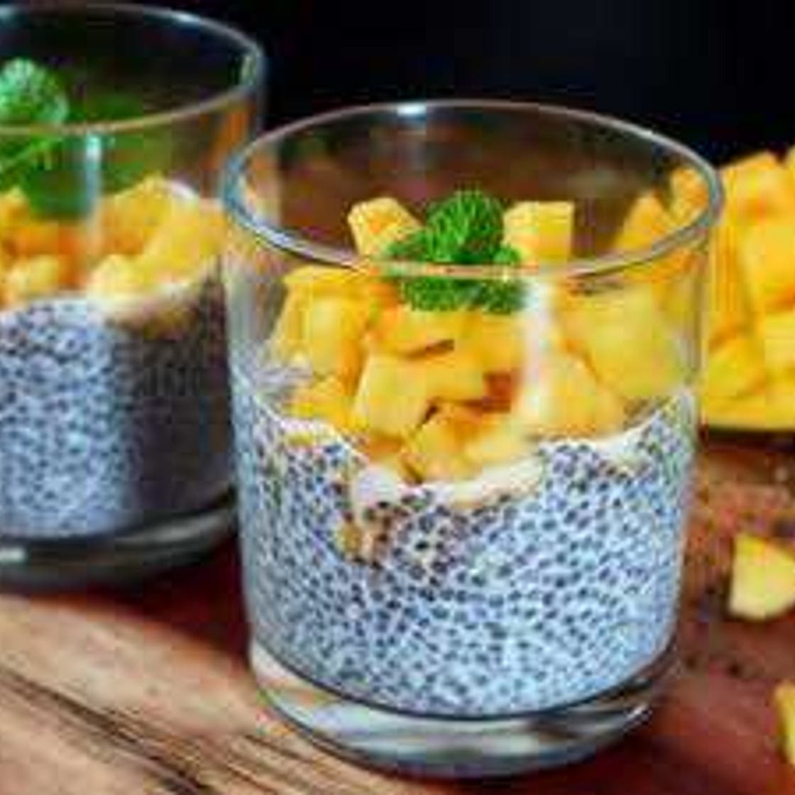 Pudín de chía con fruta fresca