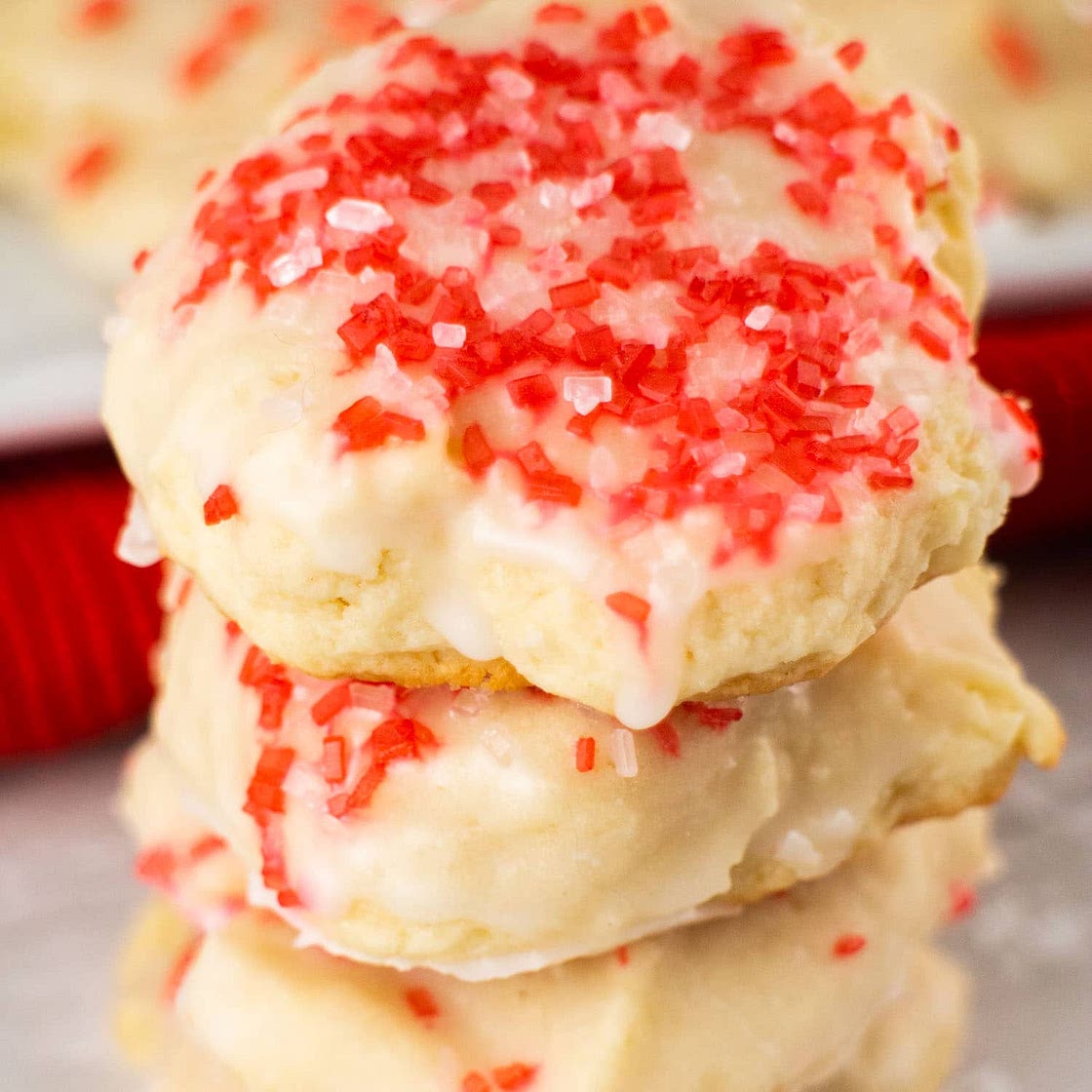 Christmas Cream Cheese Sugar Cookies