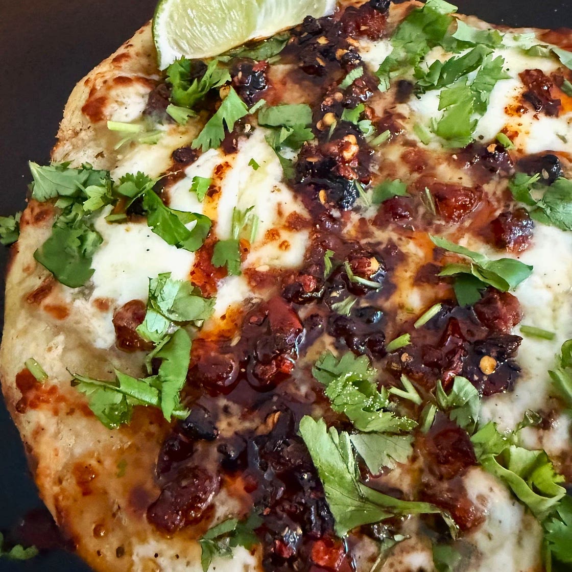 Chili Crisp and Burrata Outdoor Pizza