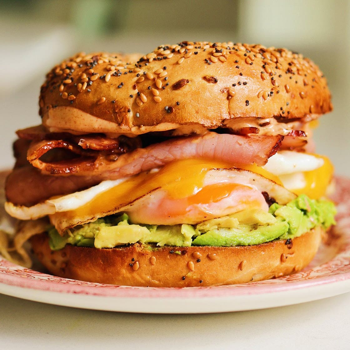 Ultimate Bagel Breakfast Sandwich Recipe (Egg, Cheese + Ham)