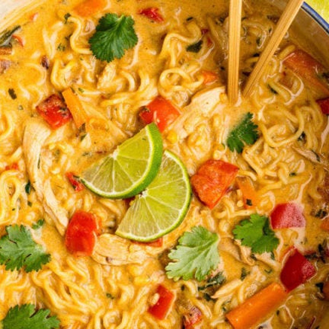 Creamy Chicken Ramen Soup