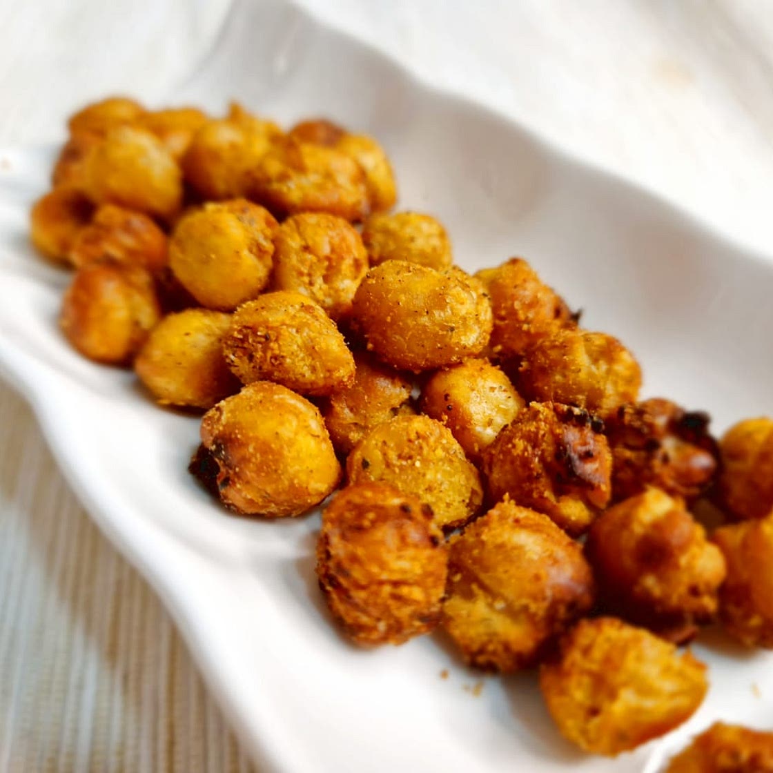 Garbanzos crujientes especiados en airfryer