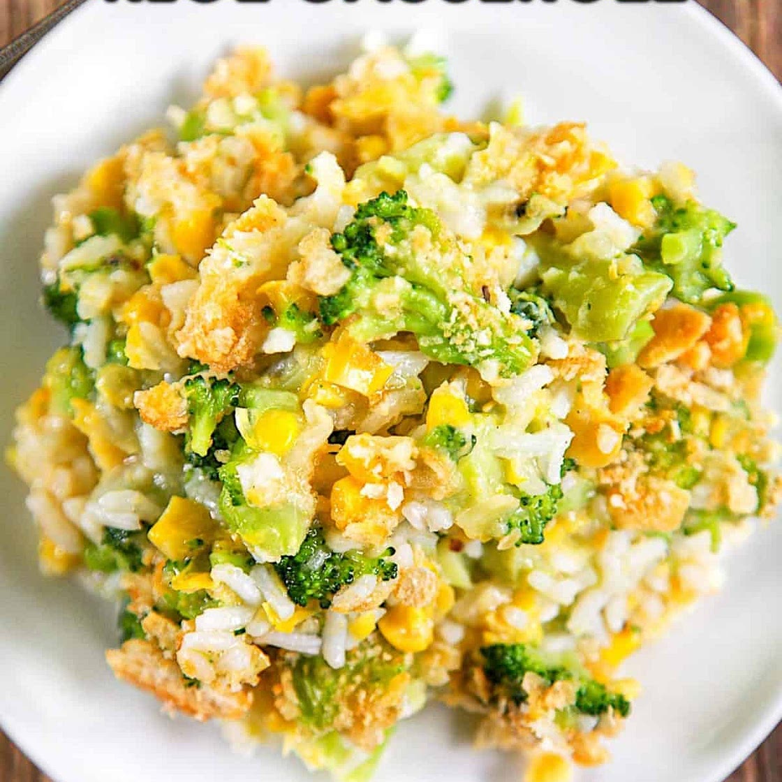 Corn and Broccoli Rice Casserole