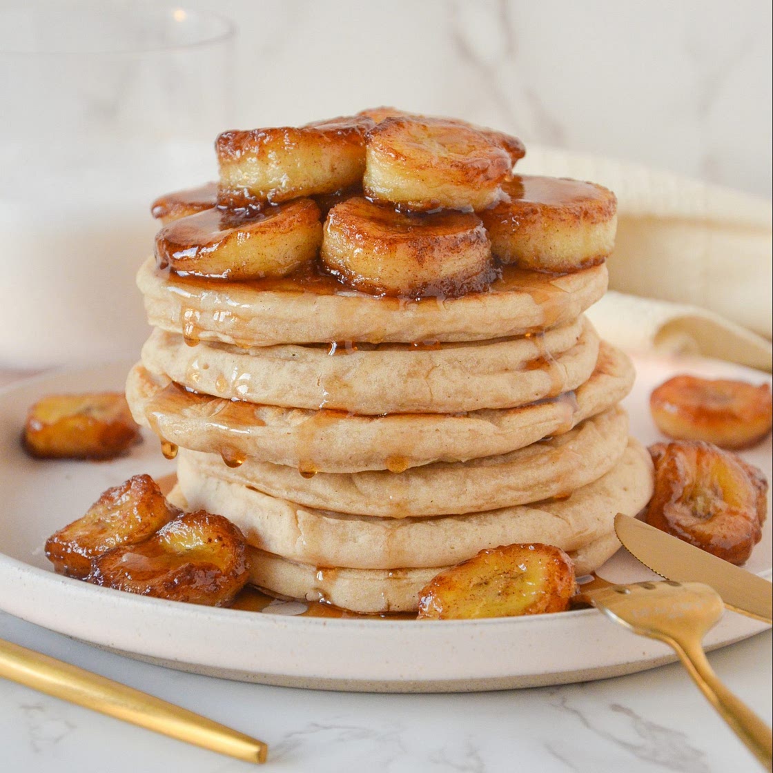 Caramelized Banana Pancakes Recipe