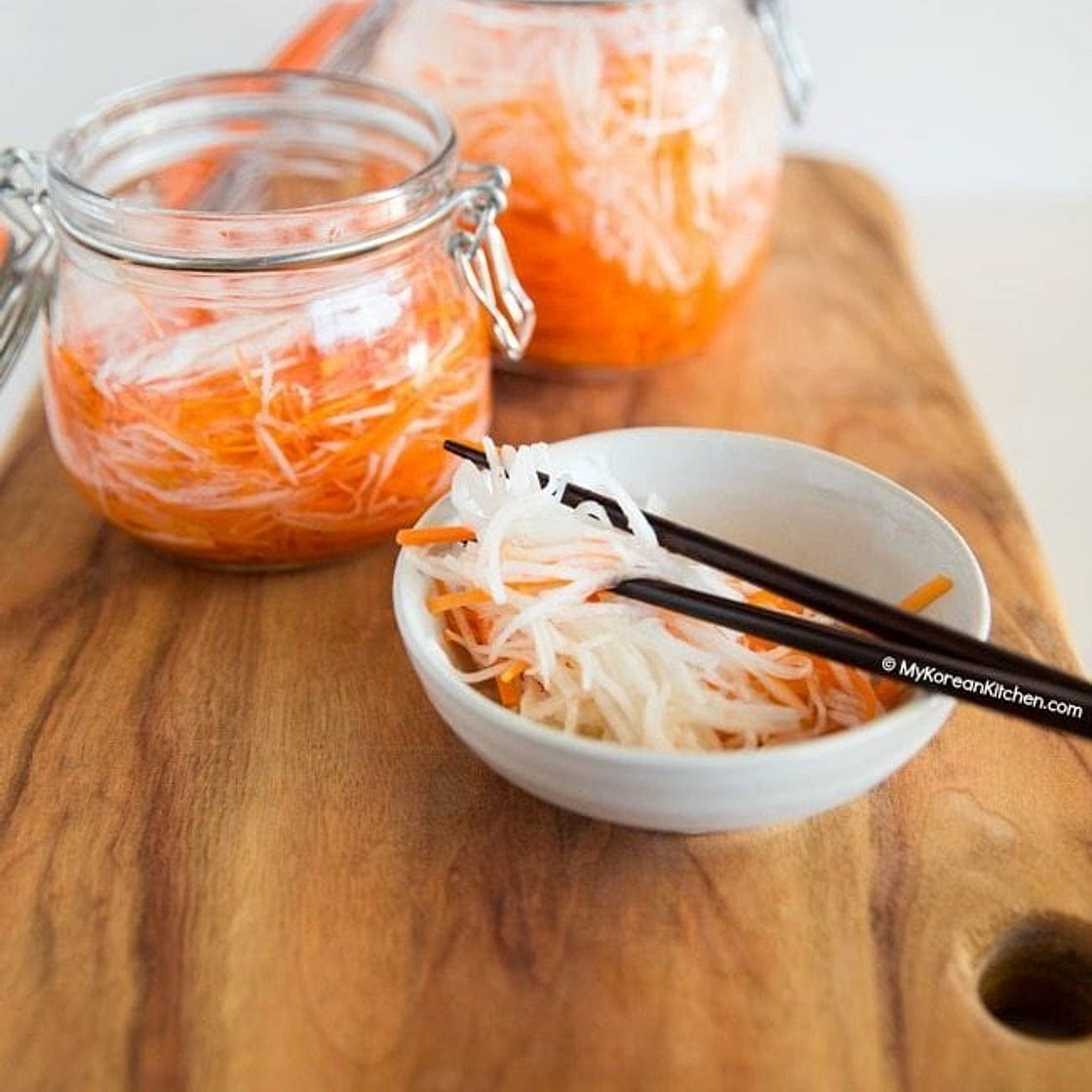 Quick Pickled Carrots and Daikon