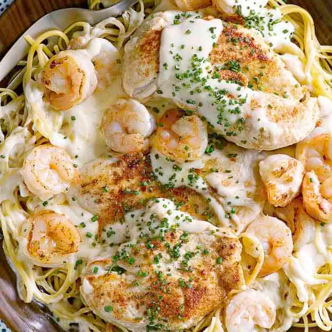 Outback Steakhouse Queensland Chicken and Shrimp