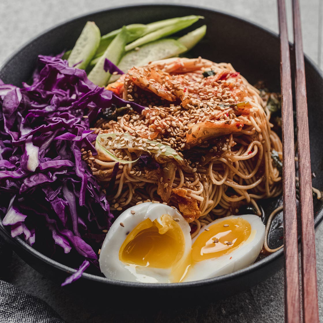 Korean Spicy Cold Noodles (Bibim Guksu) Recipe