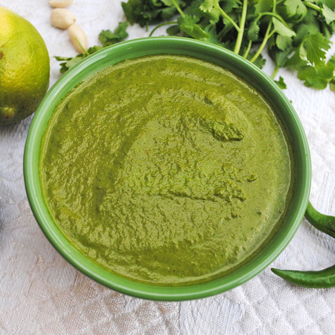 Peanut Coriander (Cilantro) Chutney
