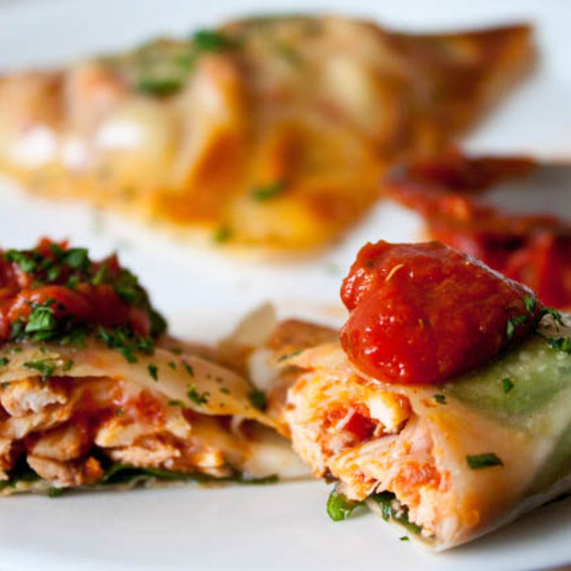 Chicken Parmesan Wraps